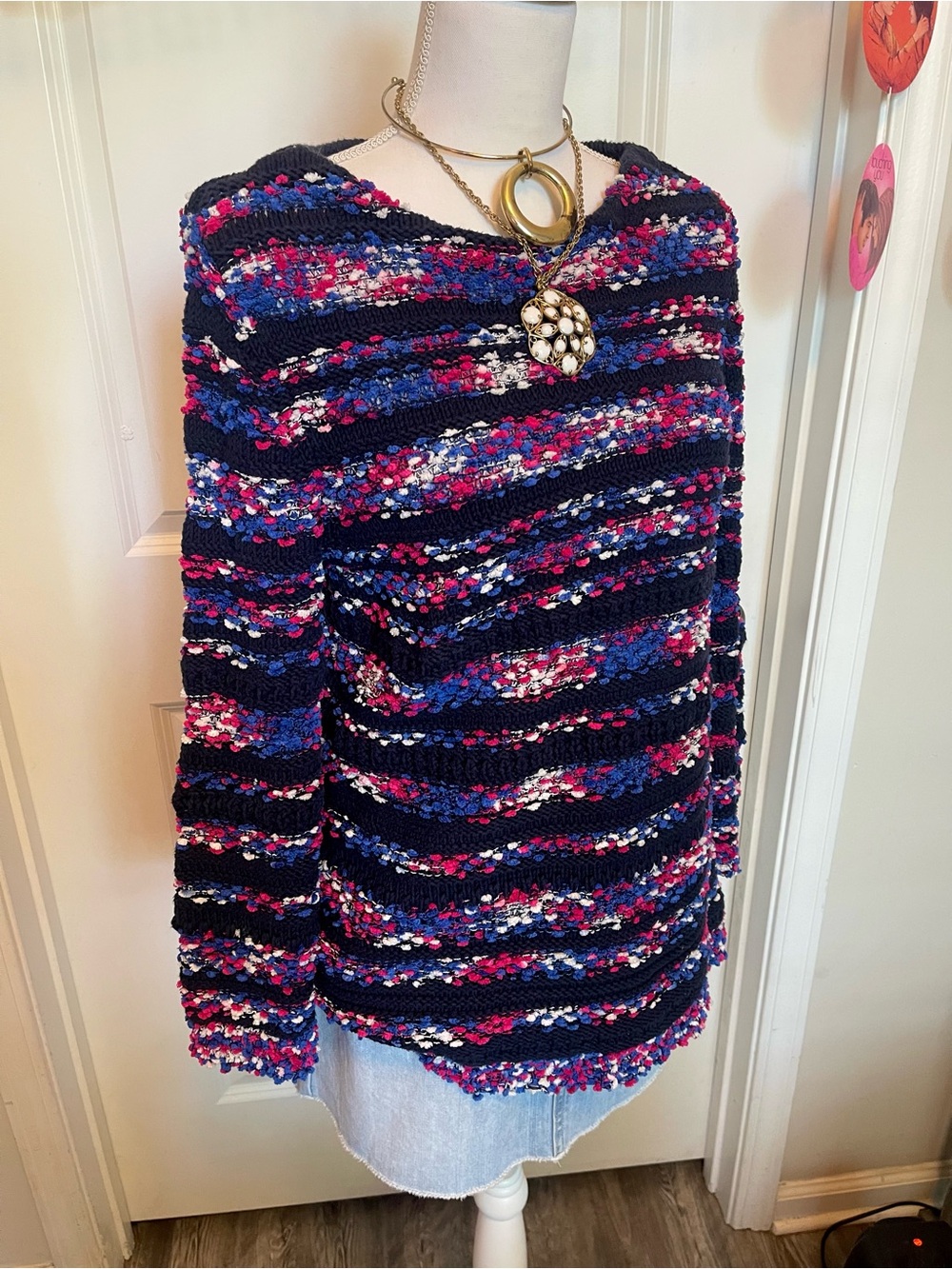 Ruby Rd. : Colorful Popcorn Knit Sweater!! - Picture 4 of 7